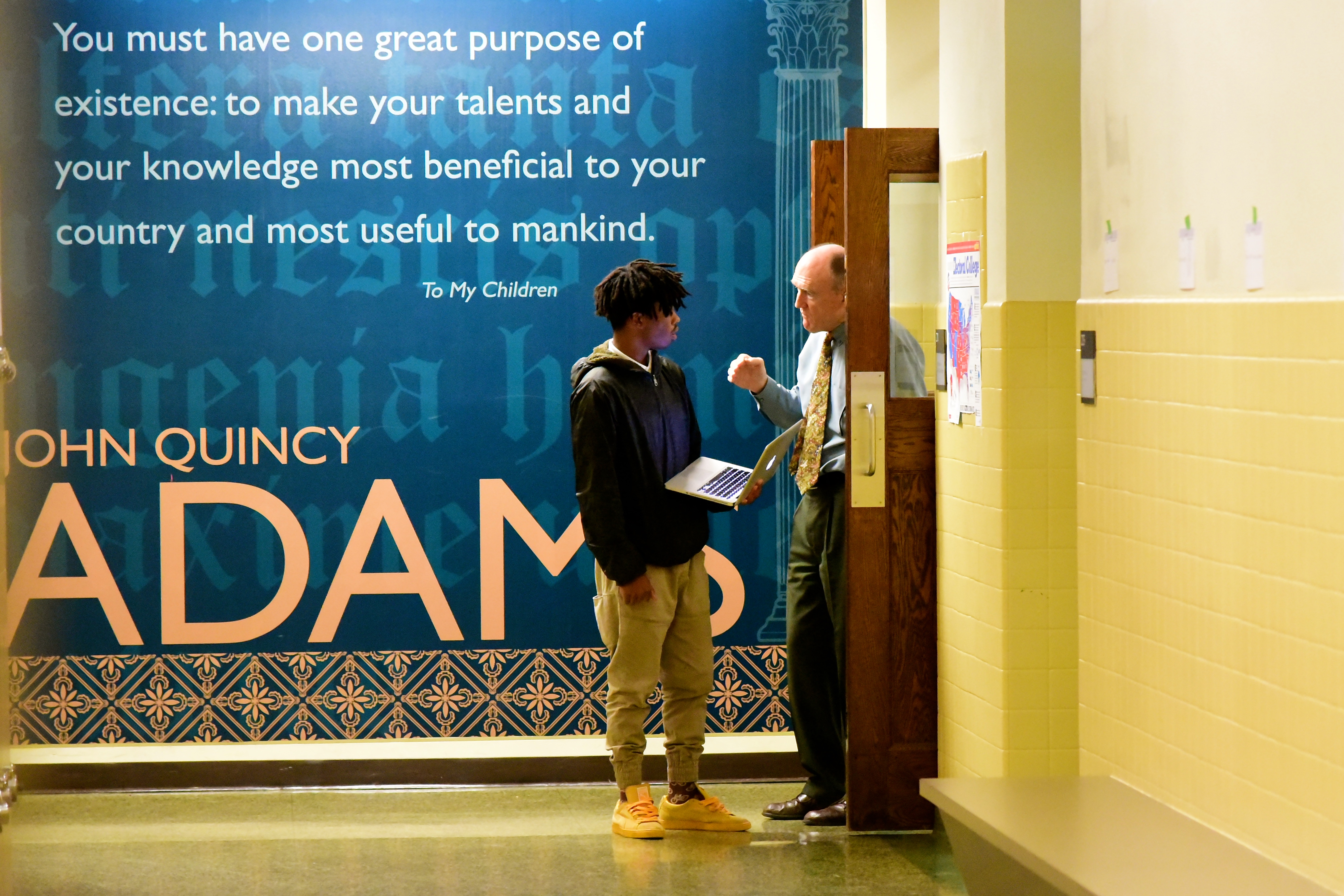 Thomas Hagerty, Charleston County School Board candidate, teaching a student in Washington, DC