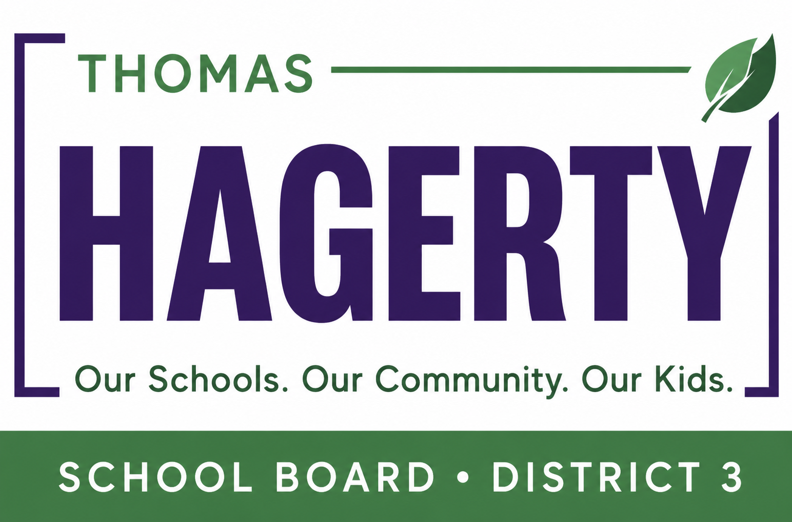 Thomas Hagerty for School Board Logo